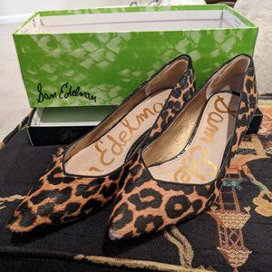 Leopard Print Dori Kitten Heel (Size 7.5)